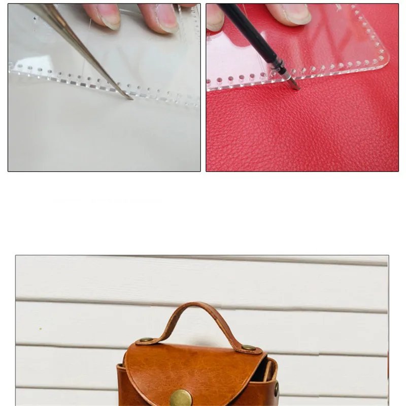 Lychee Life DIY мини-сумка для шитья акриловая Монета Сумка Трафарет Шаблон DIY ручной работы кожаные поделки поставки