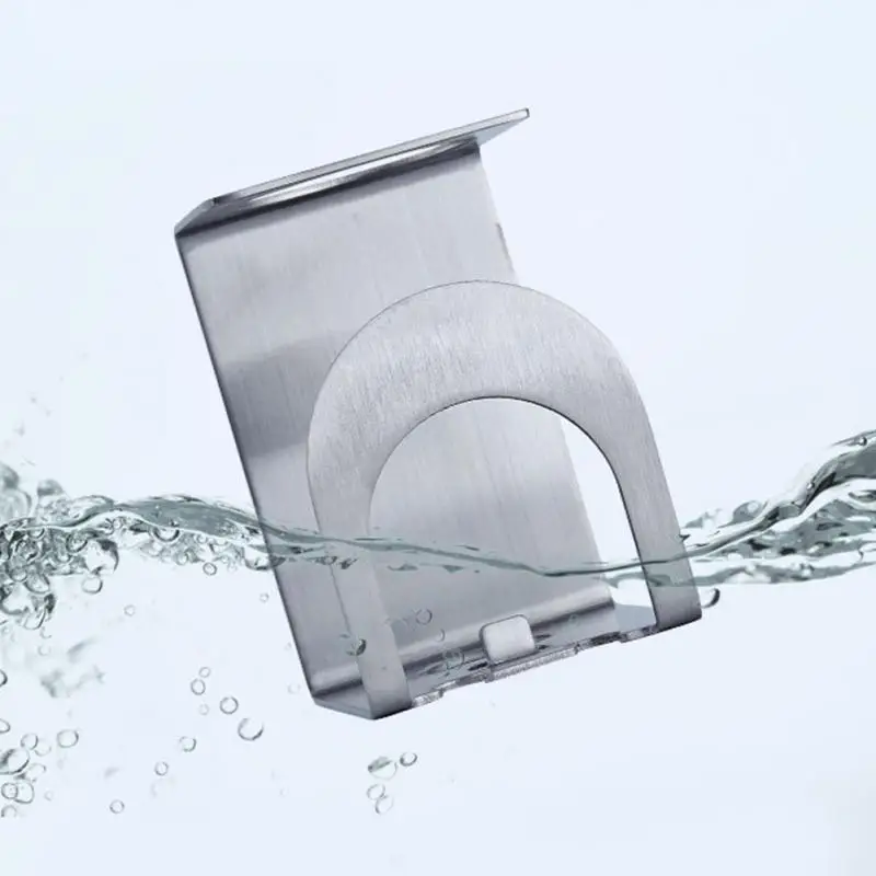 Настенная подставка для зубных щеток из нержавеющей стали клей аксессуары