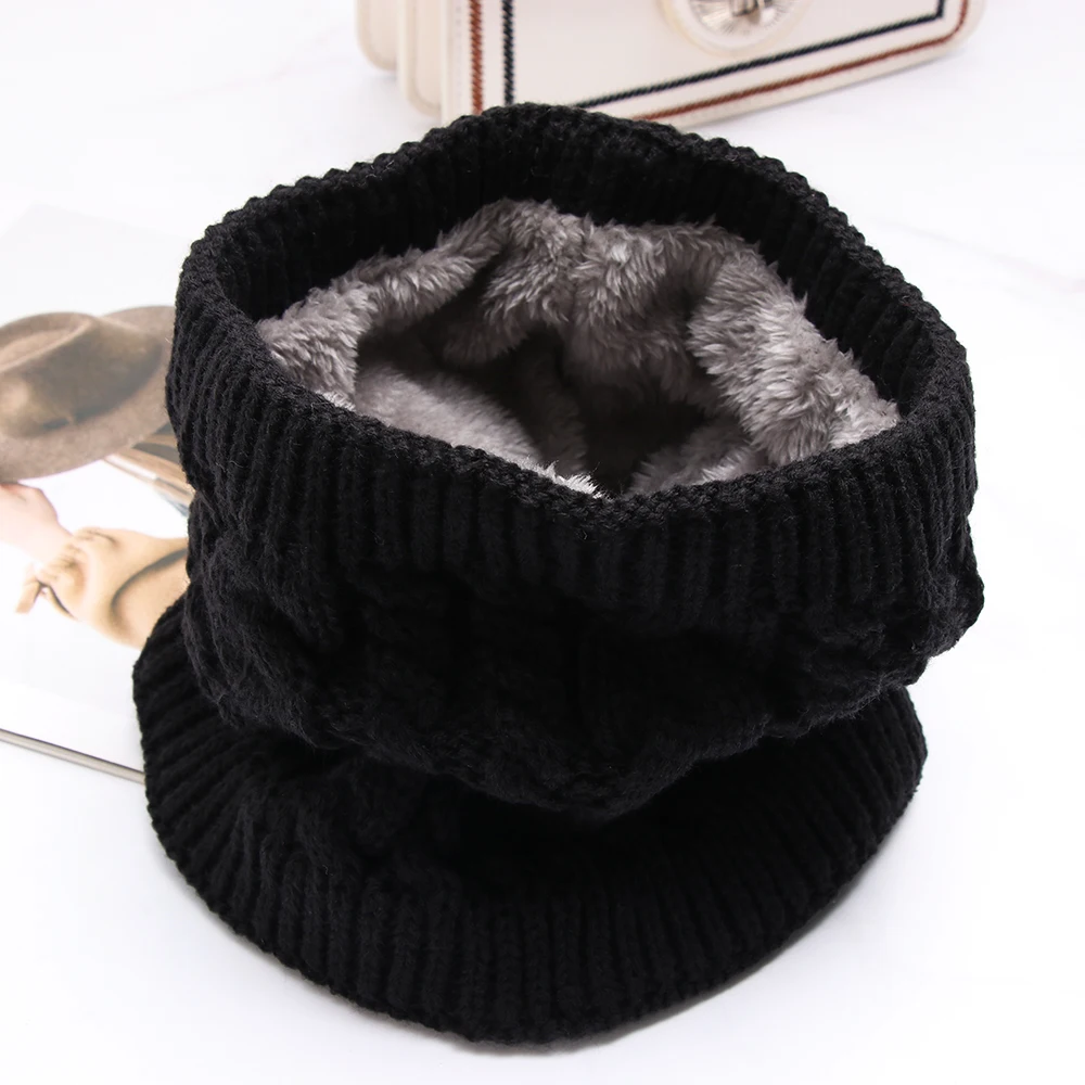 1 шт. модный однотонный мягкий воротник хомут бархатные толстые шерстяные