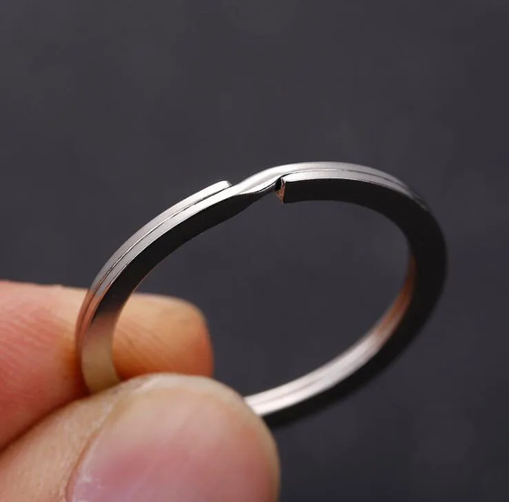 100pcs Stainless Steel Split Ring Diameter from 17mm to 35mm Heavy Duty Double Ring Connector Accessories