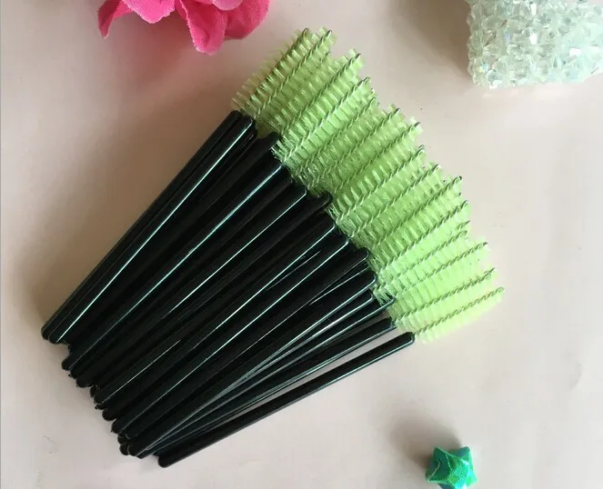 100 шт Косметика Кисть из синтетического волокна одноразовые щеточки с тушью для