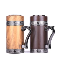 480cc yixing purple clay vacuum flasks tea cup with dragon handle thermoses kettle creative teaware