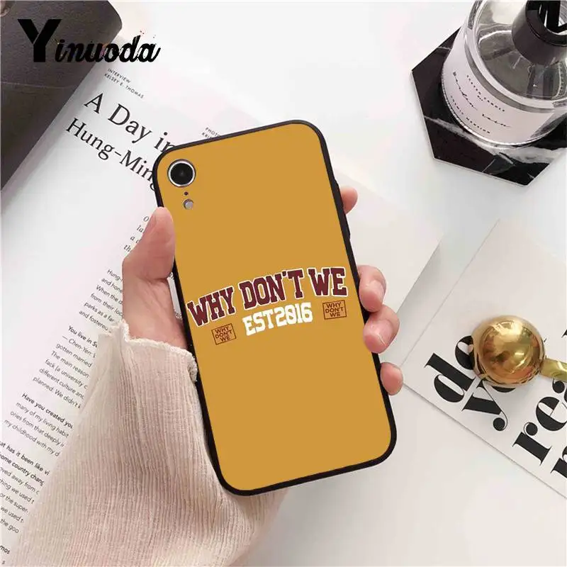 Yinuoda почему не мы жесткий мягкий черный чехол для iPhone X XS MAX 6 6S 7 7plus 8 8Plus 5 5S XR |