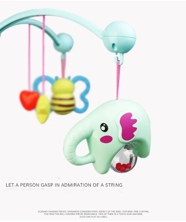 Baby Love IFSO 601-3 музыкальная детская кровать колокольчик. Детские погремушки с 50 музыкой, 360 градусов Поворот звезды огни детские игрушки для 0-12 месяцев