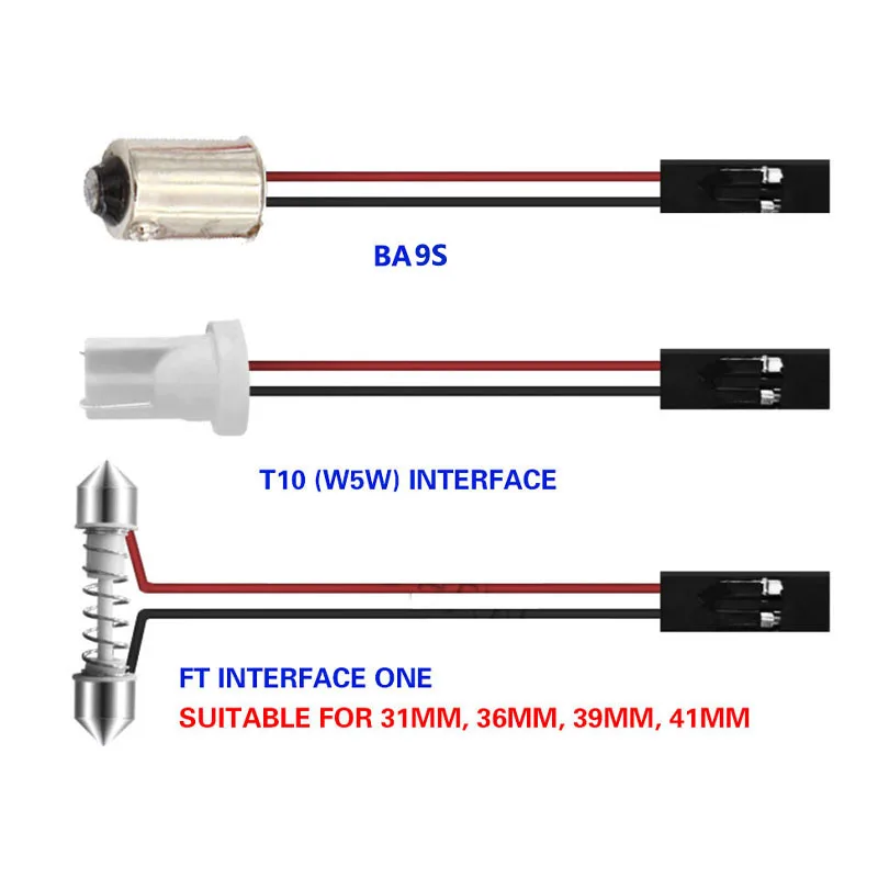 1 шт. CANBUS C5W светодиодный T10 BA9S разъем 12/24SMD 2835 Светодиодный светильник Festoon