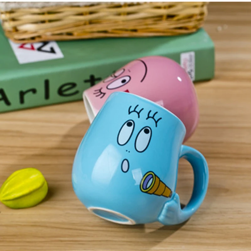 Семейная Милая керамическая кружка Barbapapa кофе напиток чай трубка для девочек Nipsu