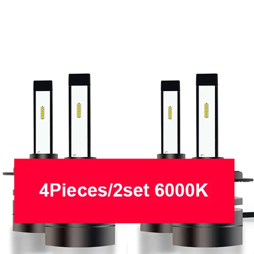 4 pcs 6000K LEADTOPS H3 светодиодный мини 9005 фары для автомобиля H1 9006 H4 H7 H11 Автомобильная фара 12 v Водонепроницаемый 60 Вт 880 881 9012 H27 Би - Испускаемый цвет: 4 pcs 6000K