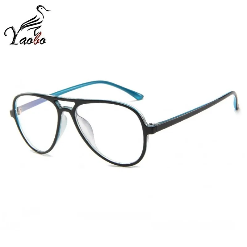 BLACK BLUE Сексуальные модные женские очки оправа мужские черные очки оправа винтажные круглые прозрачные линзы очки Оптические очки с оправой - Цвет оправы: BLACK BLUE