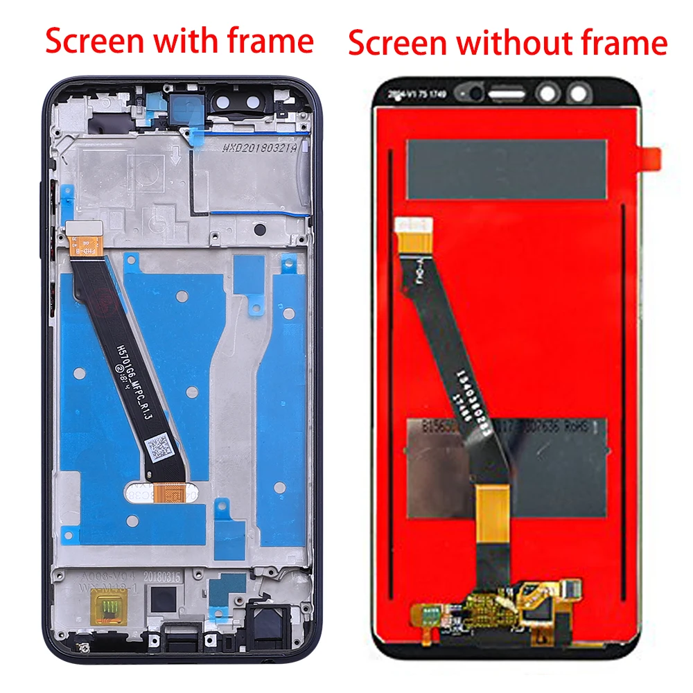 With Frame For Honor 9 Youth Edition Full LCD DIsplay + Touch Screen Digitizer Assembly For Huawei Honor 9 Lite LCD + Frame enlarge