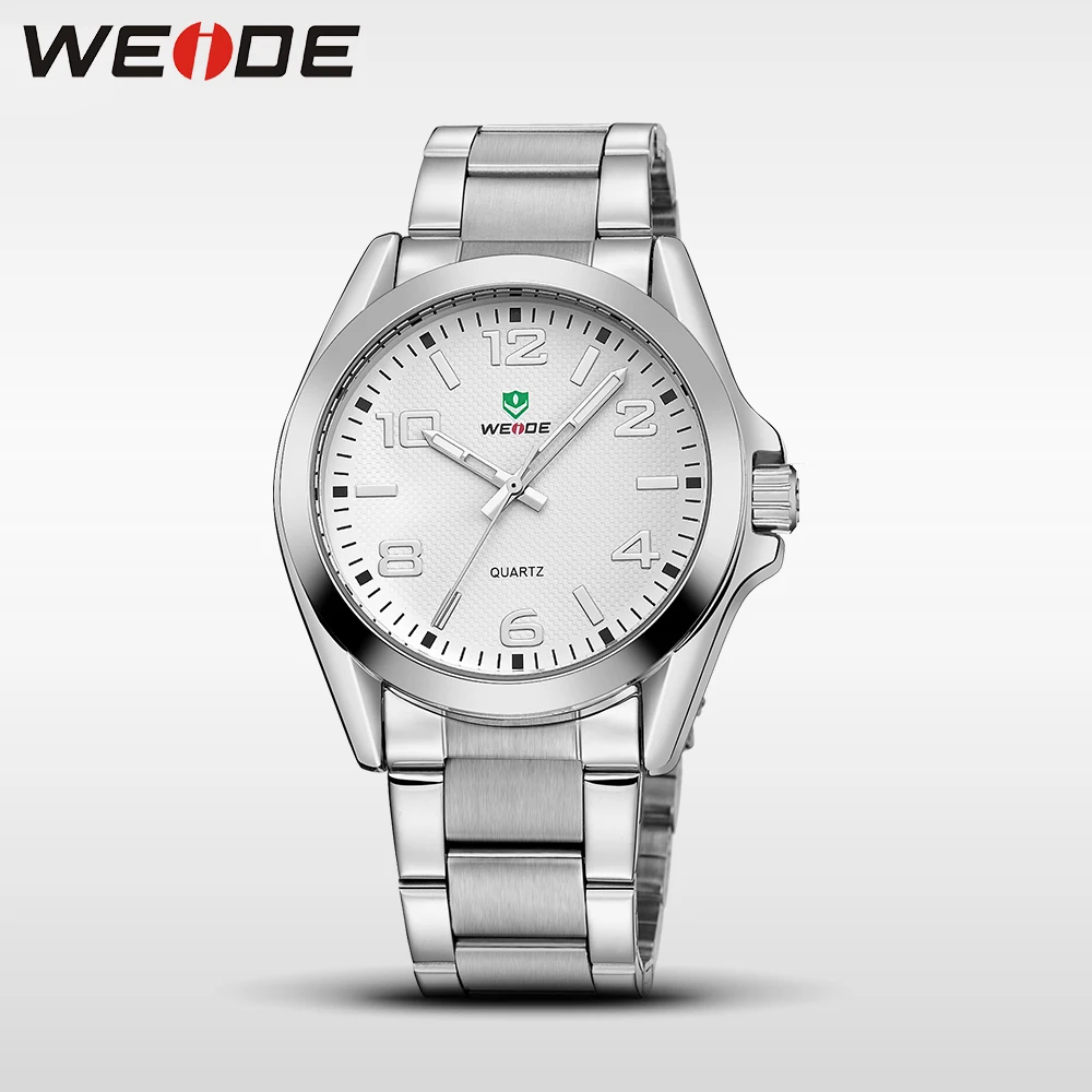 WEIDE Бизнес Кварцевые Спортивные Наручные Часы повседневные настоящие