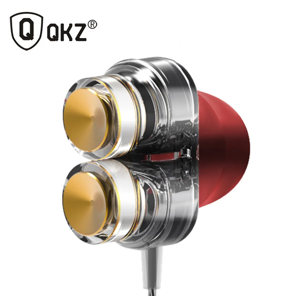 QKZ KD7 наушники с двумя драйверами спортивные 3 5 мм разъем в ухо гарнитура