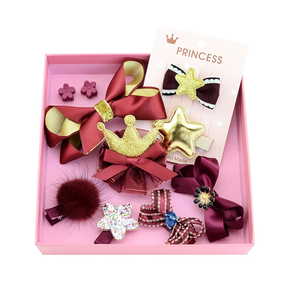 10 шт./комплект Детские зажимы для волос с принтом|bow hair|bow hair accessorieshair accessories |