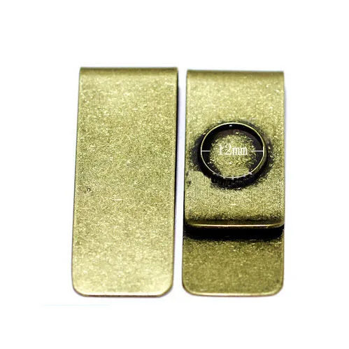 12mm Antiqued Brass Beadsnice зажим для денег латунь с 16/18 мм круглые оправа c глухой закрепкой камня для кулонов персонализировать свои деньги зажимы типа "крокодил" для DIY ювелирных изделий ID34948 - Цвет: 12mm Antiqued Brass