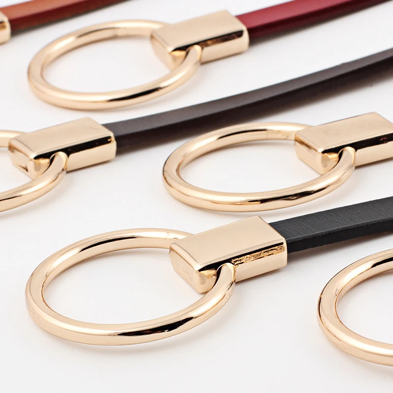 Для женщин узлом из натуральной кожи Ремни женские декоративные часы платье