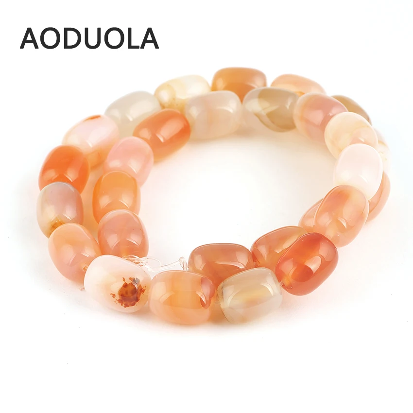 Бусины из зелёного натурального камня для браслетов 11 х14 мм 28 шт./партия |