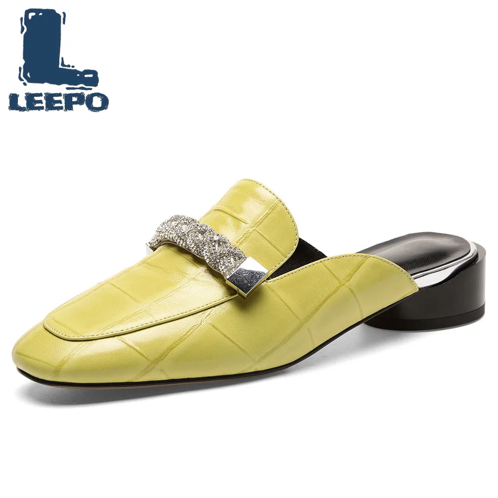 Мюли женские роскошные брендовые летние уличные тапочки дизайнерские удобные