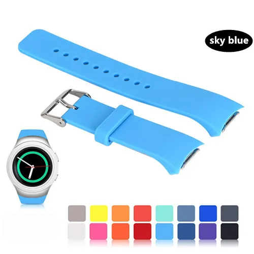sky blue OSRUI спортивный ремешок для samsung Galaxy gear S2 band R720 R730 Смарт-часы силиконовый браслет на запястье correa ремешок для часов - Цвет ремешка: sky blue