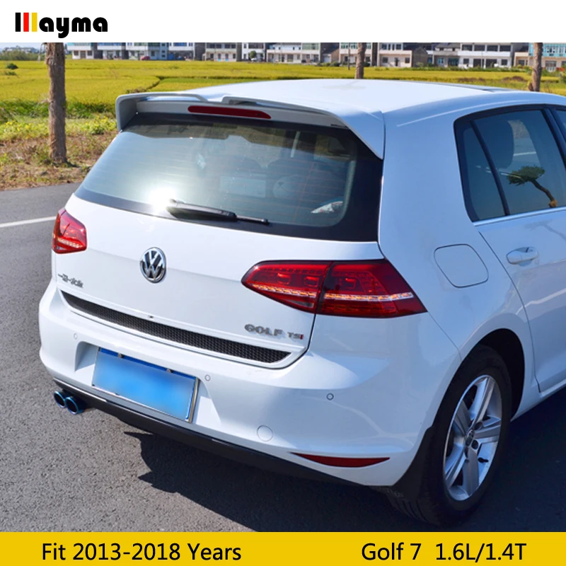Эттингер Стиль ABS задний багажник спойлер для VW Golf VII standard edition 1.6L 1,4 T матовый черный спойлер заднего крыла 2013- год MK7