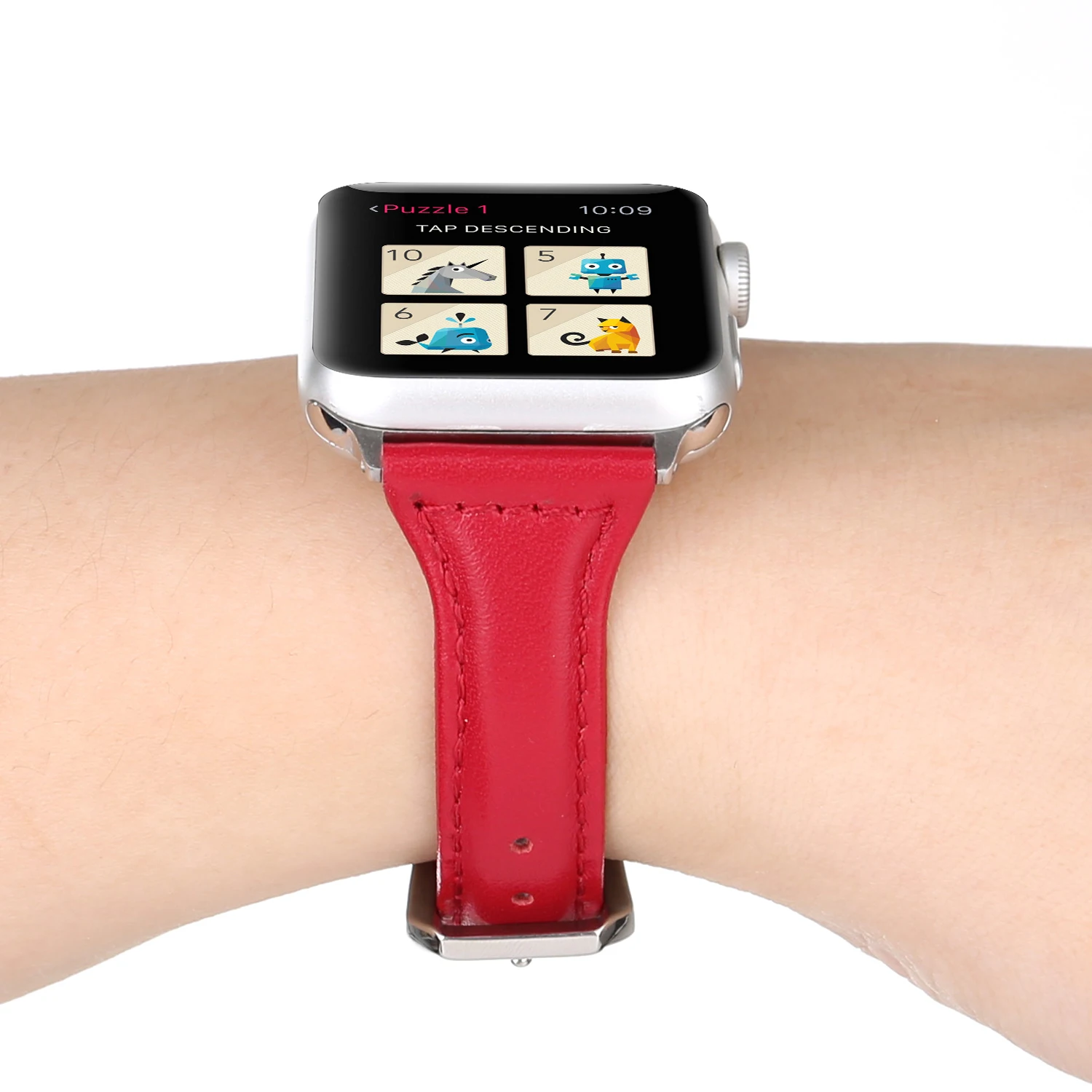 Ремешок из натуральной кожи для iWatch спортивный браслет Apple Watch 42 мм 38 Series 1 2