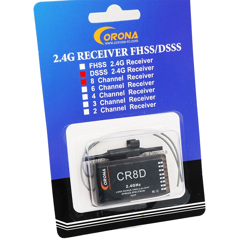 Ресивер Corona CR8D 2 4 ГГц 8ch (V2 DSSS)|Детали и аксессуары| |