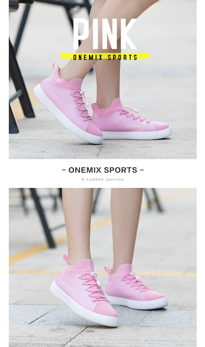 ONEMIX обувь для скейтбординга, кроссовки для мужчин, мягкая микрофибра, кожа, верх, эластичная подошва, женская обувь для прогулок