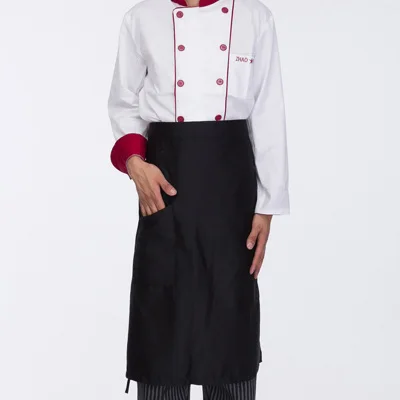 Бесплатная доставка высококачественные фартуки шеф-повара униформа для