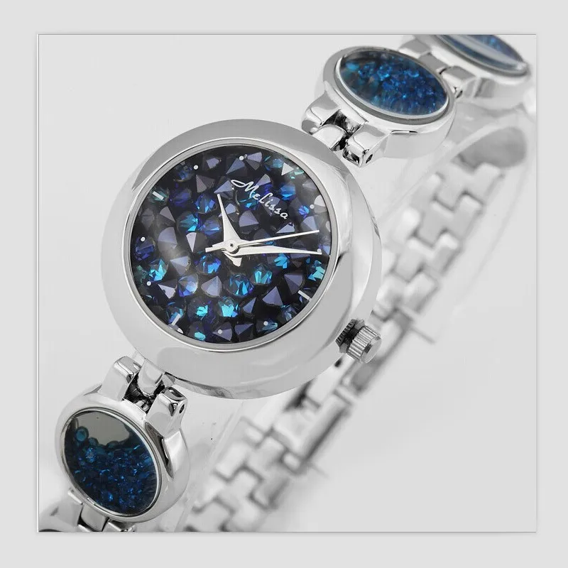 

Melissa Luxury Women Brand Jewelry Watches Blingbling Starry Night Stars Crystal Watch Quartz Bracelet Wrist watch Bangle Montre