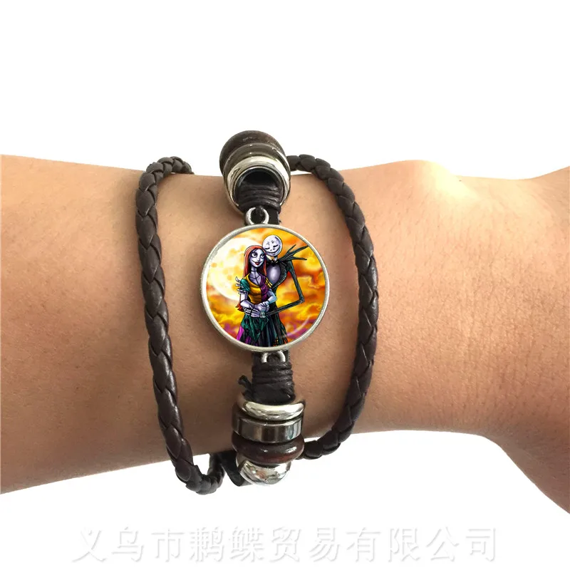 Прекрасный романтический подарок на Хэллоуин Джек и Салли серия узор 20 мм