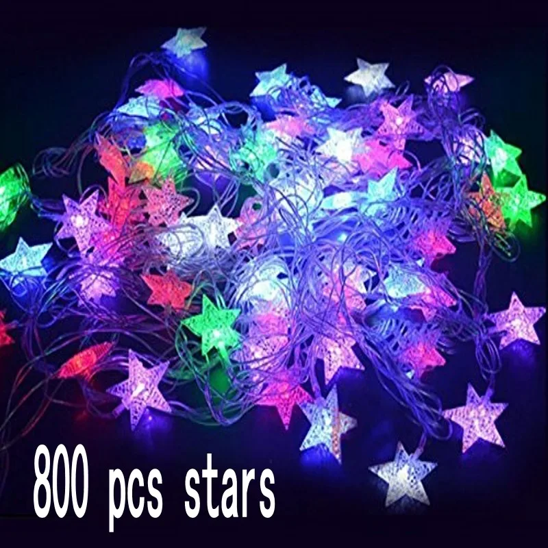 800 звездочек водостойкие частицы пятиконечные звезды стильные для