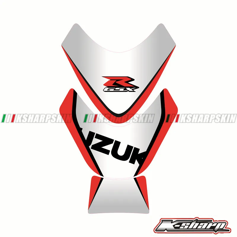K-sharp 3D ADESIVI наклейка эмблема защита Танк Pad Cas КРЫШКА ПОДХОДИТ SUZUKI GSXR600 750 1000 GSXR1000R - Цвет: K-YG-SZK-GSXR-06