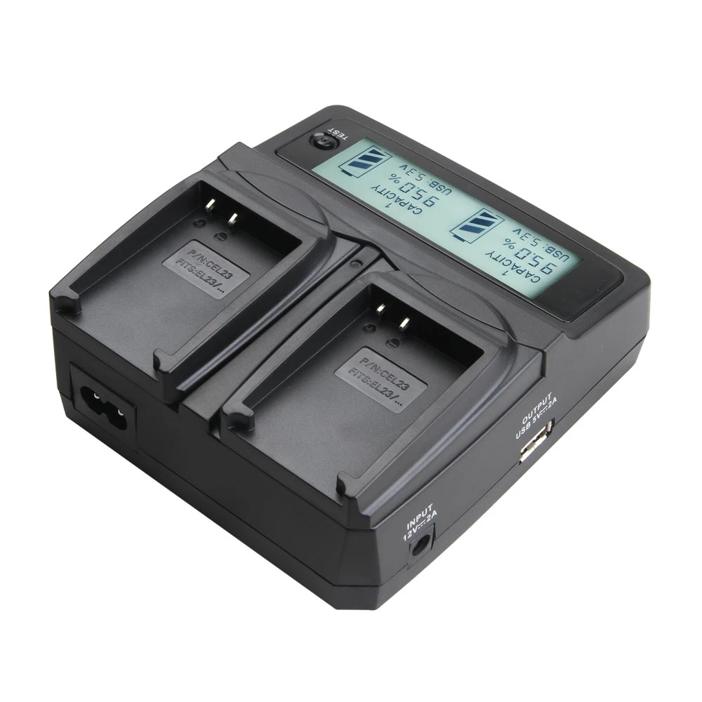 Аккумулятор LVSUN для камеры двухканальный ЖК-дисплей зарядки