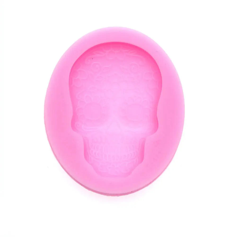 1 шт. силиконовая форма в виде черепа для Хэллоуина|fondant cake decorating molds|decor moldcake mold |