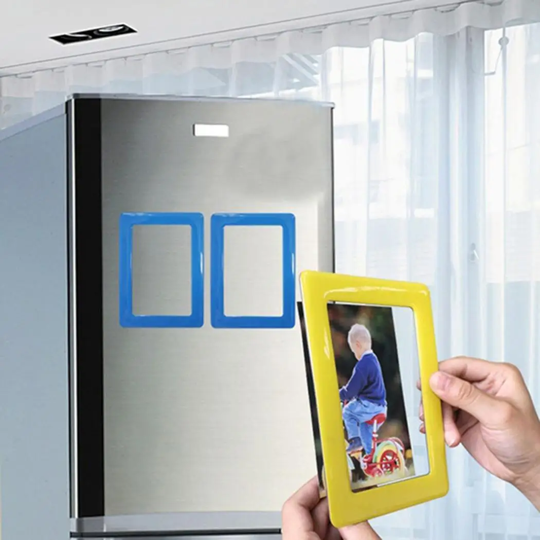 DIY фотообои на заказ магнитный холодильник прямоугольник белый красный синий