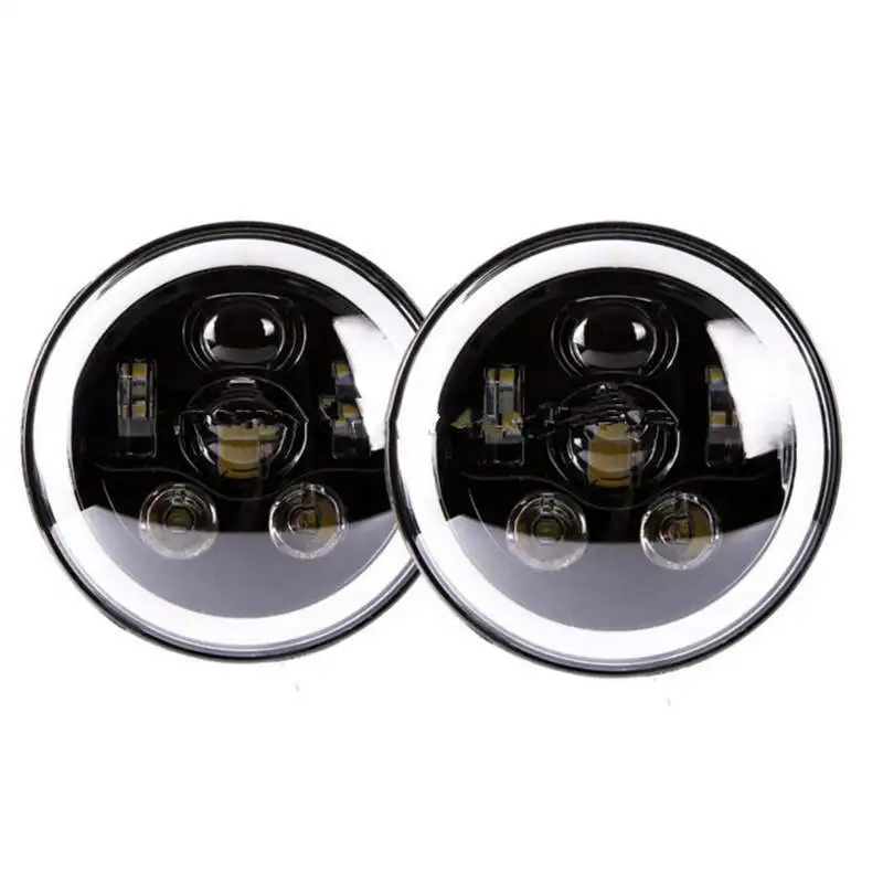 Для Land Rover 90/110 фары аксессуары 7 &quotкруглый светодиодный головной светильник