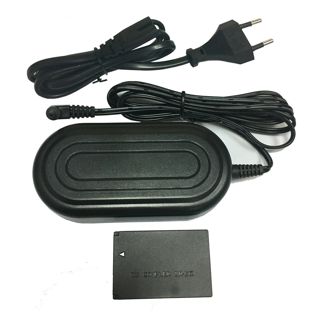 ACK-E12 Power Adapter charger CA-PS700+DR-E12 DC Coupler LP-E12 dummy battery for Canon EOS-M EOS-M2 EOS-M10 EOS M M2 M10 Camera |