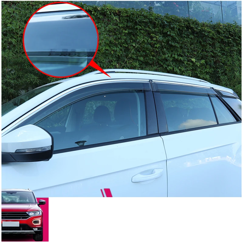 Прозрачный акриловый автомобильный дождевик lsrtw2017 для volkswagen t-roc 2017 2018 2019 2020 |