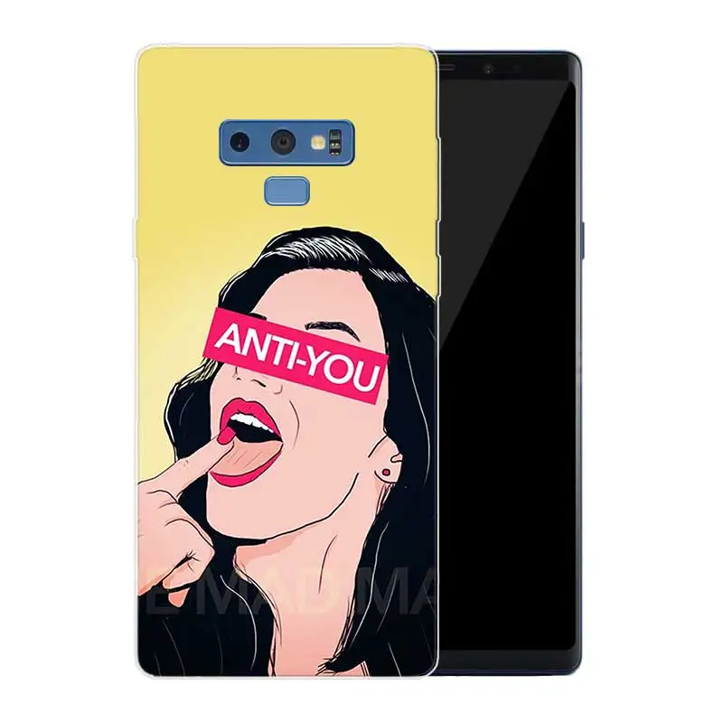 Black Girl Melanin Poppin Transparent Soft Print Hull Shell Case For Samsung Galaxy Note 8 9 5 4 3 C5 C7 C8 C9 Cover |