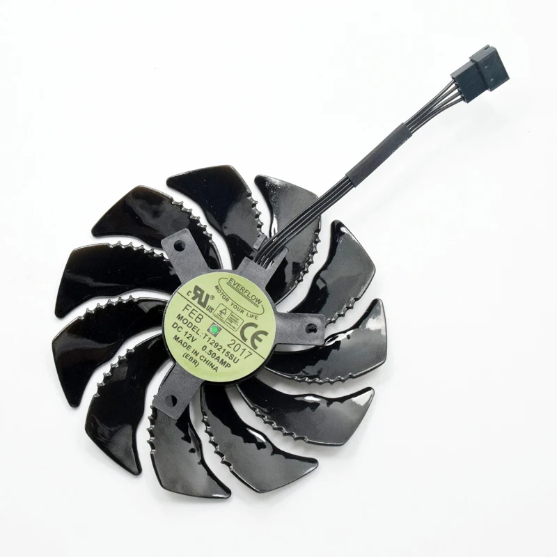 Для Gigabyte Geforce GTX 1050 1050TI 1060 1070 1070TI G1 Radeon RX 570 580 470 480 G1 Ga mi ng mi 88 мм охлаждающий вентилятор T129215SU
