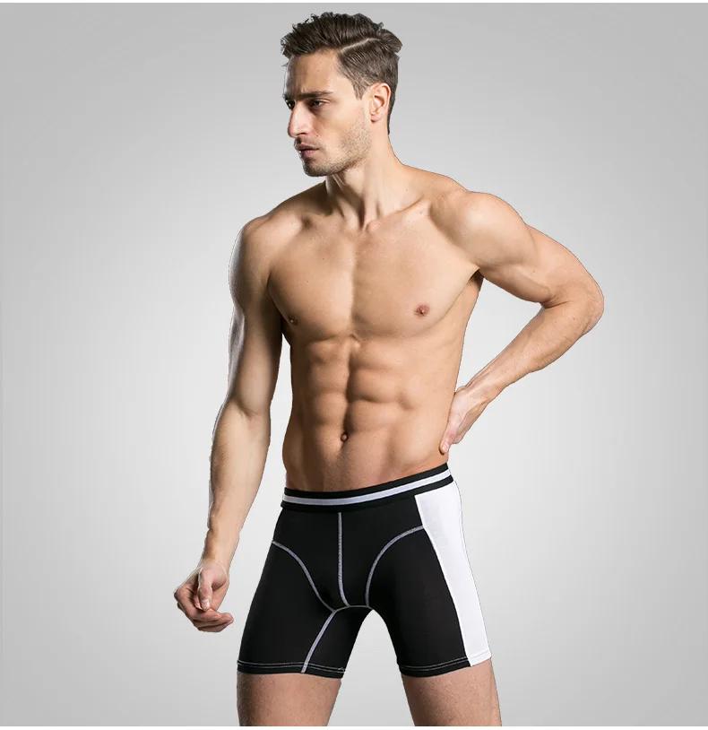 Мужские длинные трусы боксеры свободные удобные calzoncillos hombre 2019|men underwear boxer shorts|mens