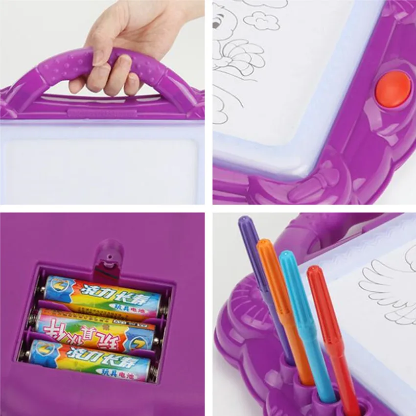 Разные цвета доска для рисования детей с ручкой освещение акварель граффити