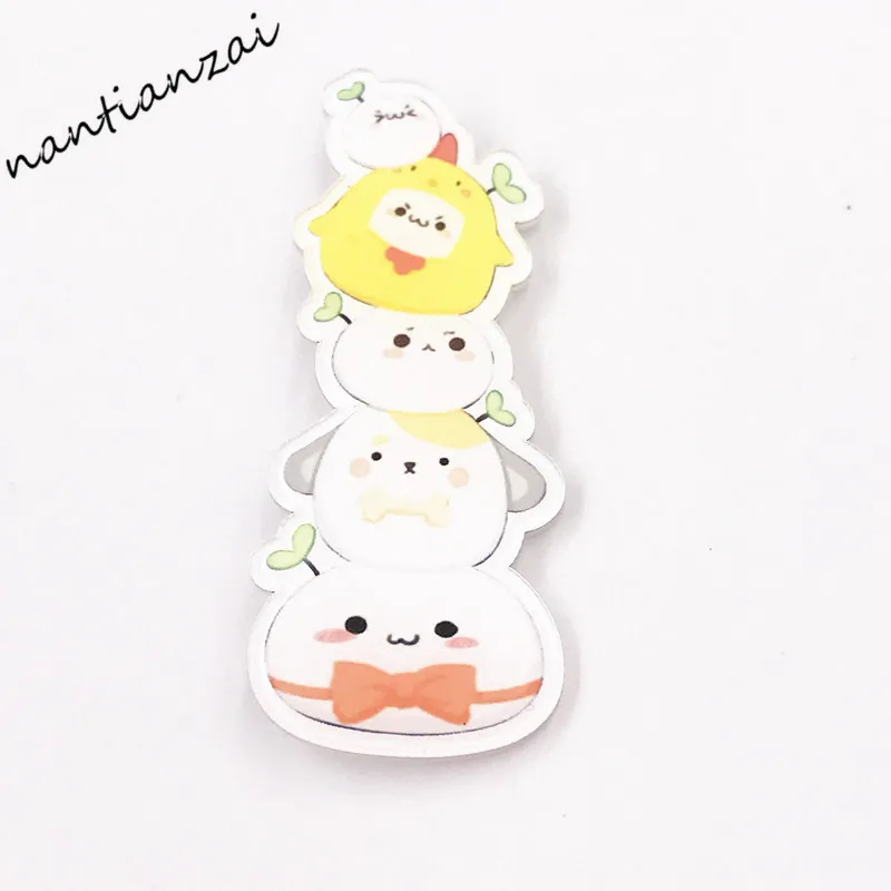 Kawaii фигура Харадзюку наборный животных Пикачу Акриловые Броши матерчатая нашивка декоративная Rozet воротник шарф нагрудные шпильки аксессуары