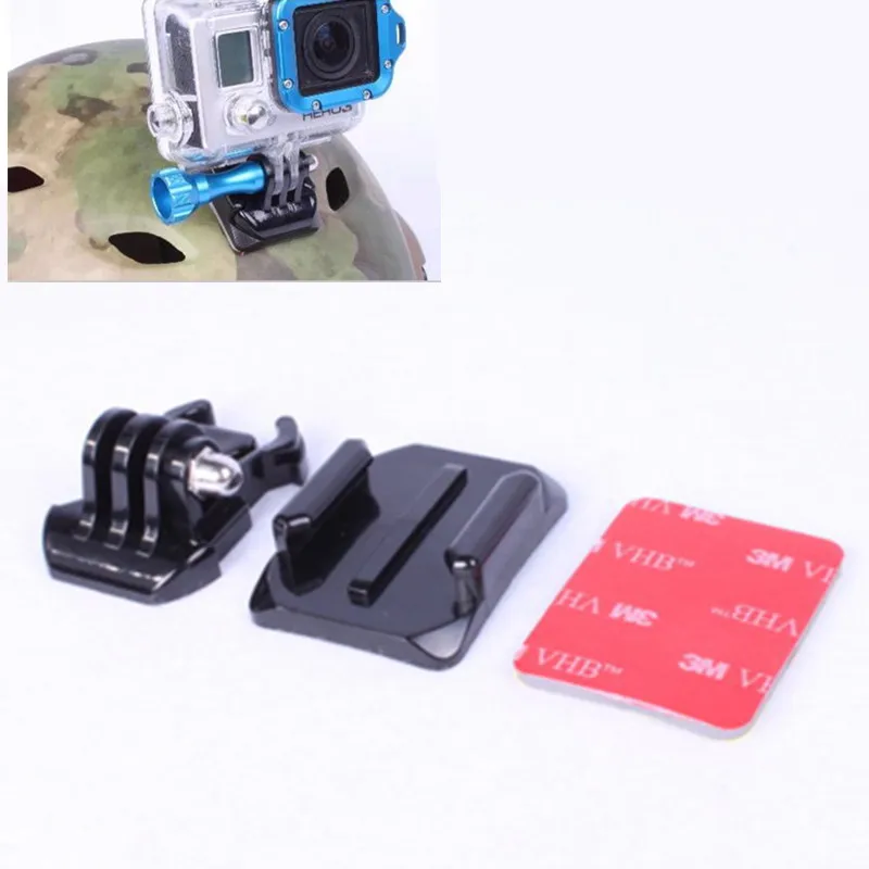 Изогнутое клейкое крепление для Go Pro быстроразъемное с пряжкой Gopro Hero 6 5 4 3 Xiaomi Yi 4k