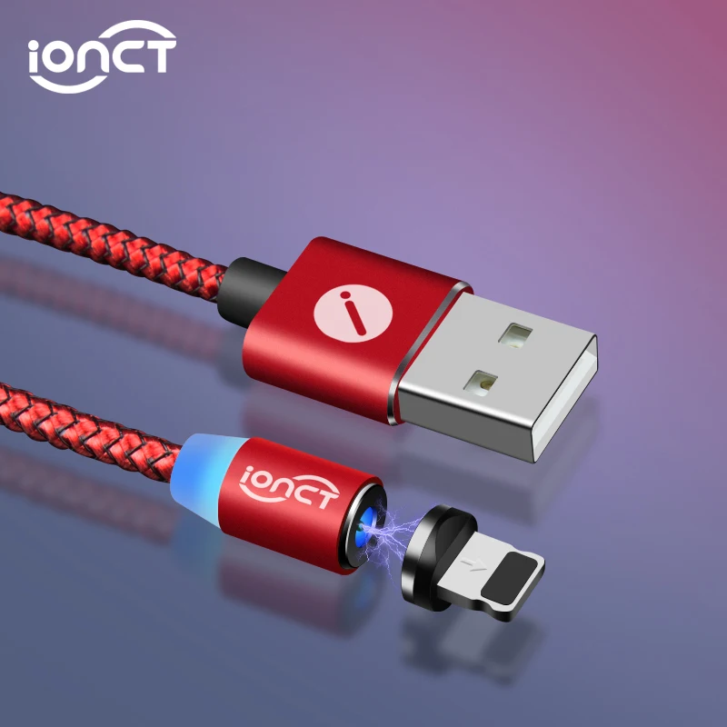 IONCT Магнитный кабель Micro USB для iPhone Android Type C магнитное зарядное устройство Microusb