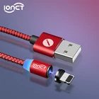 IONCT Магнитный кабель Micro USB кабель для iPhone Android Type C кабель магнитное зарядное устройство Microusb USB C нейлоновый магнит Быстрая зарядка