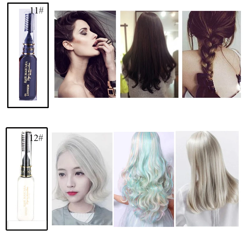 Одноразовая краска для волос 13 видов цветов временная Нетоксичная сделай сам