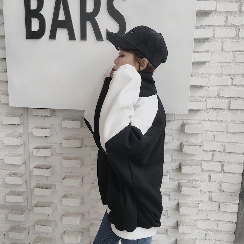 Толстовки женские худи осенние корейские Ulzzang Harajuku повседневные толстовки с капюшоном и длинным рукавом Женские флисовые толстовки Топ