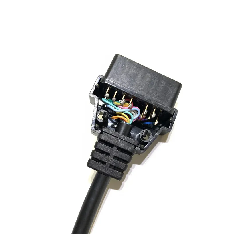 A+ Full pin Me-r cedes B-E-NZ спринтер 14 pin to 16 pin 14 pin to obdii obd2 obd 2 16 pin адаптер DIY можно разобрать