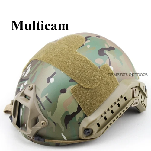 multicam 54-62 см полузакрытые защитные тактические страйкбольные шлемы для охоты на открытом воздухе Wargame CS военная стрельба Пейнтбол шлем боевой - Цвет: multicam