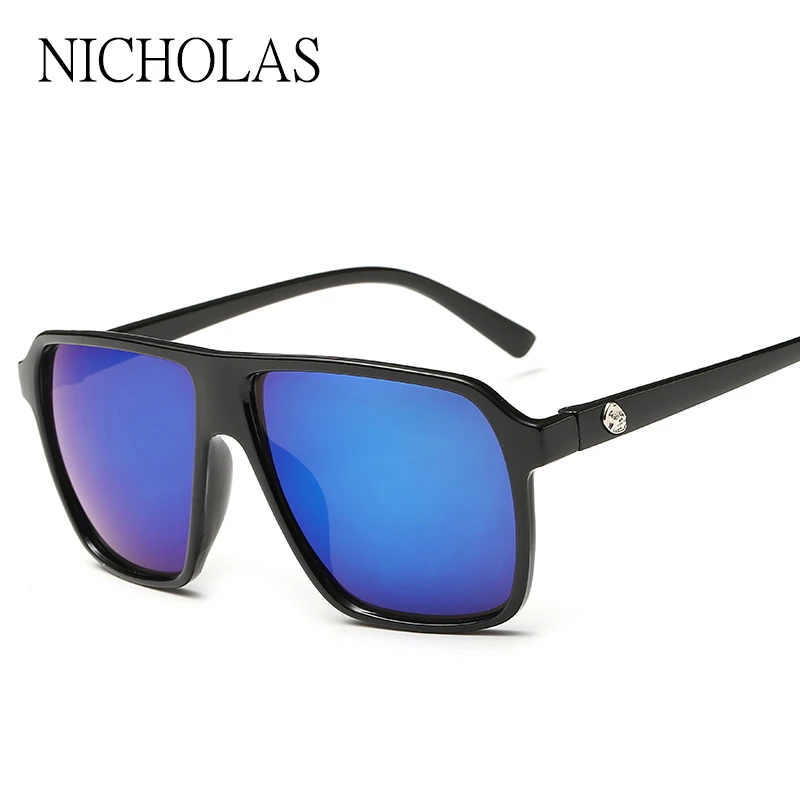 Модные мужские и женские солнцезащитные очки зеркальные фотохромные большие для