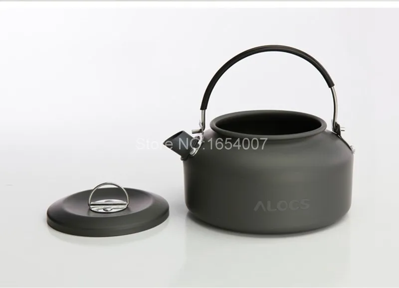 Alocs CW-K03 1.4L Портативный Алюминий Открытый посуда для пикника кемпинга удерживающий тепло чайник с теплообменником чайник-кофейник 210 г